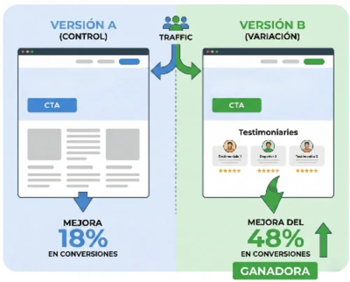 testing a/b mejora CRO